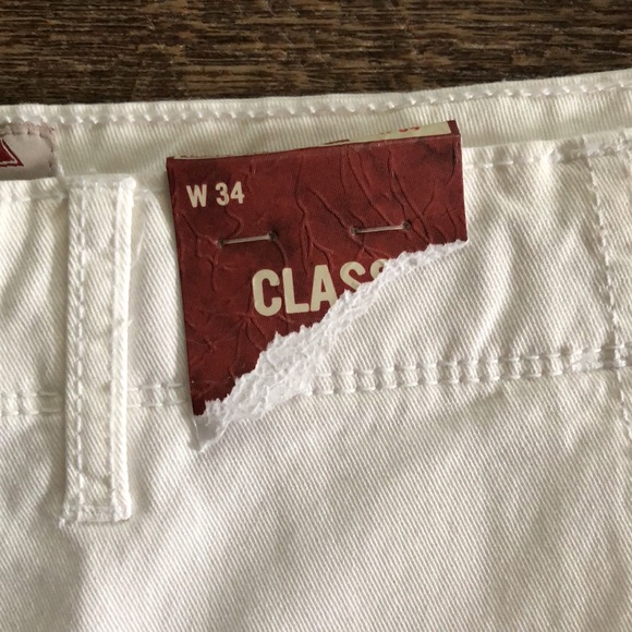 NEW 34” Waist White Mens Cotton Shorts Vacation Tropics Arizona Jean Co - Picture 2 of 7